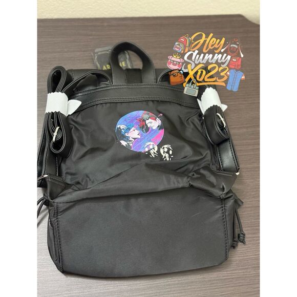 Arcane Graffiti Glow-In-The-Dark Slouch Mini Backpack - Picture 2 of 9